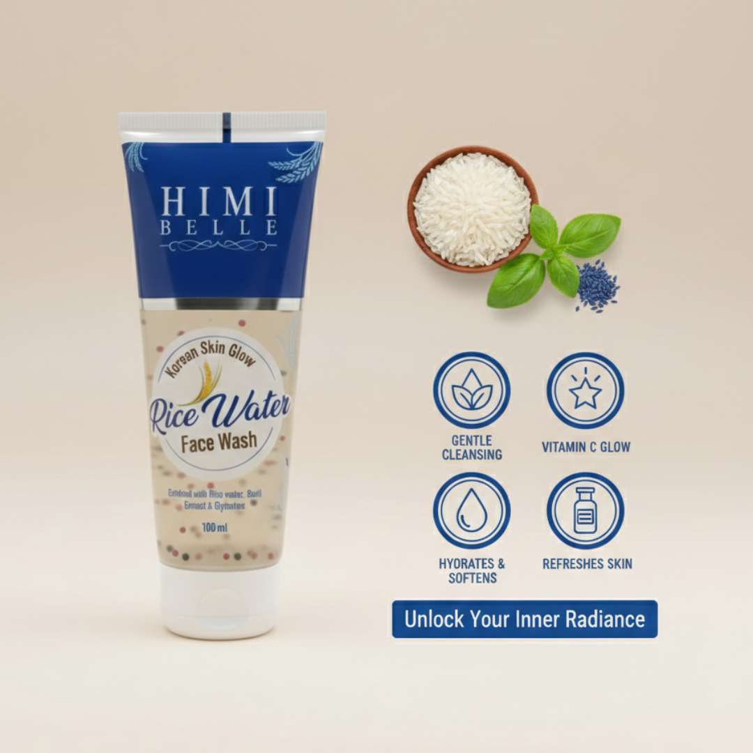 Korean Skin Glow Rice Water Face Wash