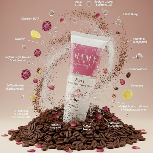 3-in-1 Coffee Rose Face Wash | Mask + Scrub + Cleanser