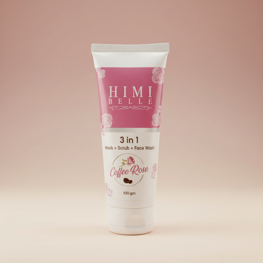 3-in-1 Coffee Rose Face Wash | Mask + Scrub + Cleanser