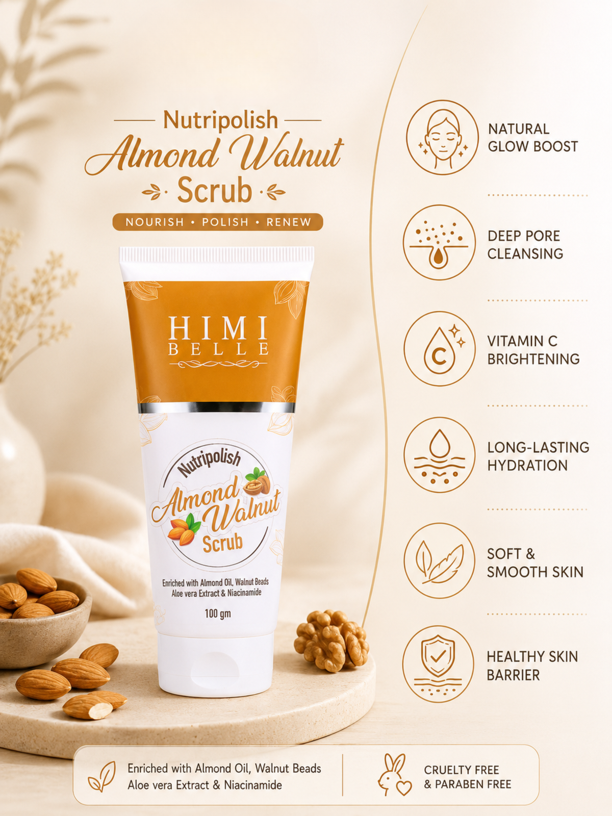 Himi Belle barrier repair ritual complete skincare set for dry skin protection