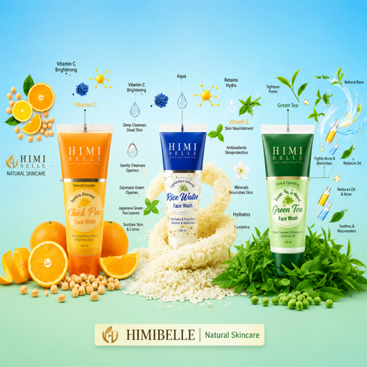 Botanical Cleansing Master-Set: Chickpea + Rice Water + Green Tea Purifying Face Washes