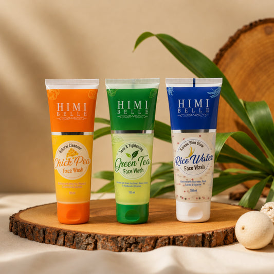 Botanical Cleansing Master-Set: Chickpea + Rice Water + Green Tea Purifying Face Washes