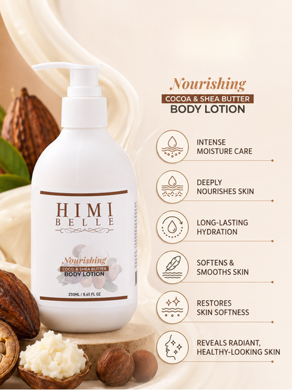 Himi Belle exfoliating deep hydration combo product details scrub wash lotion
