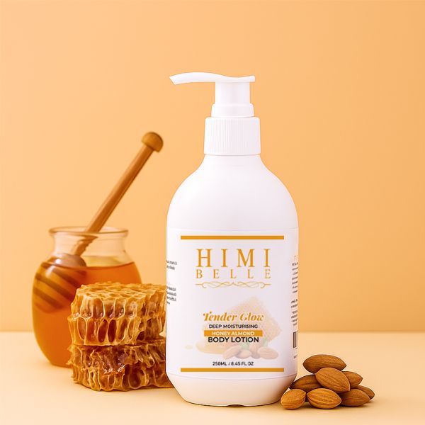 Himi Belle honey almond body lotion 250ml for glowing and moisturized skin