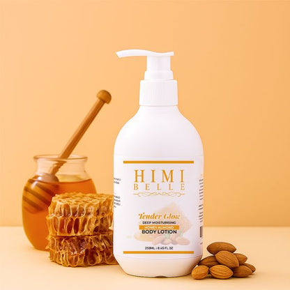 Himi Belle honey almond body lotion 250ml for glowing and moisturized skin